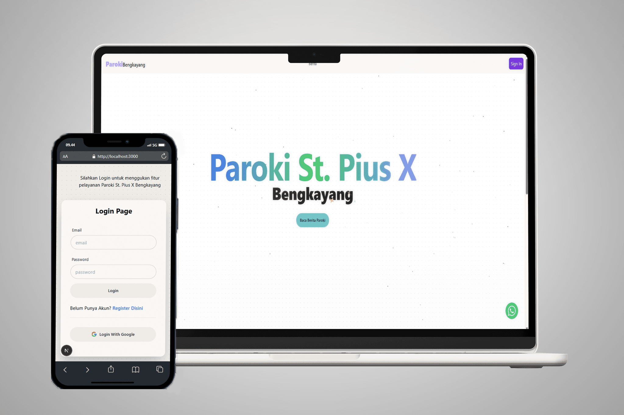 Implementation of TOTP and AES-128 in the Bengkayang Parish Application